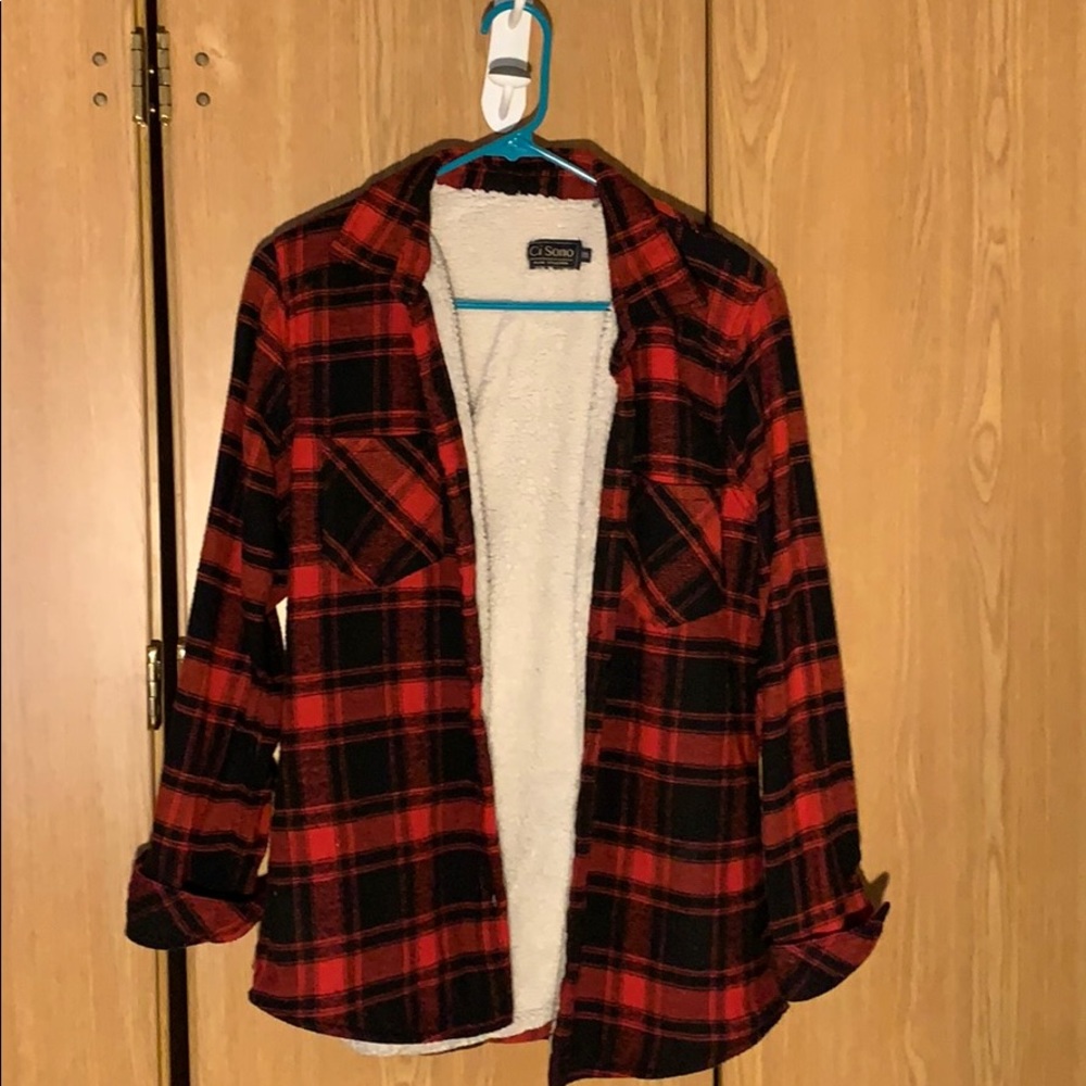 Sherpa lined flannel
